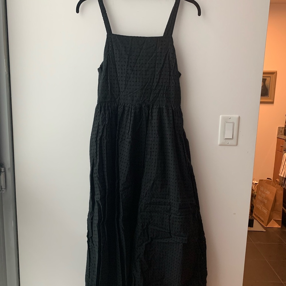 Madewell Maxi Black Eyelet Sundress